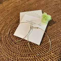 ドロップフープピアス