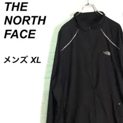 (春コーデ)ノースフェイス ナイロンジャケット 薄手 軽量 ブラック 黒 XL
