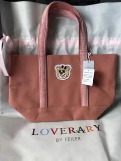 【新品未使用】オールドテディガール　ワッペントートバッグ　ピンク