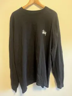 Stüssy ブラック ロングスリーブ Tシャツ L