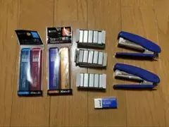 文房具セット 0.5mm シャープ替え芯　消しゴム　ホッチキス　ホッチキスの芯