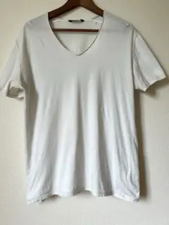 Johnbull アイスグレー Vネック Tシャツ 日本製 使用感有のサムネイル