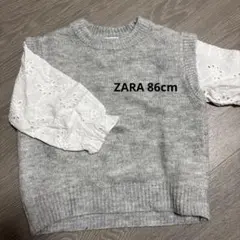 ZARA ニットトップス 86cm