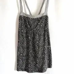 美品✨VOLCOM ドット柄 ブラック キャミソール L/Gのサムネイル