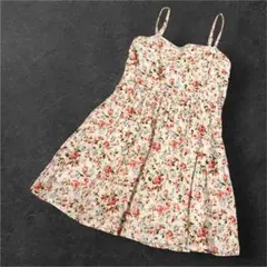 LISLISAコットンレース花柄チュニックy2k姫ギャルミニワンピキャミワンピ