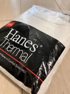 Hanes ヘインズ サーマル クルーネックTシャツ ワッフル L 新品 キナリのサムネイル