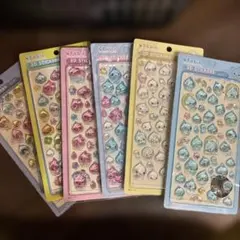 しずくちゃん　3Dステッカー6セット