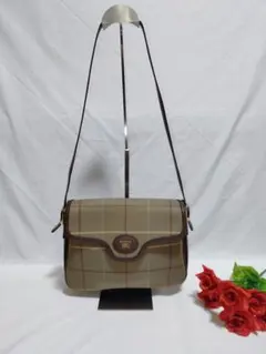 美品 バーバリー BURBERRY ノバチェック ショルダーバッグ ホース 希少のサムネイル