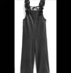 お値下げ大歓迎‼️ショルダーフリルバックリボンデニムオールインワン［dh1285］