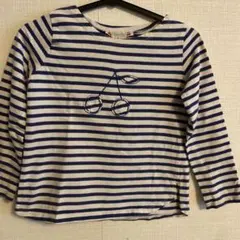 Bonpoint ストライプ柄チェリーポイントカットソー 6 ⭐︎お値下げ