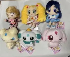 ハートキャッチプリキュア 映画版ぬいぐるみ　データカードダス付き　4人セット ハートキャッチプリキュア 映画版ぬいぐるみ データカードダス付き 4人
