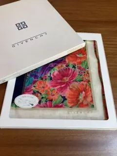ジバンシー　ハンカチ　スカーフ　花柄　 レトロ　二枚セット