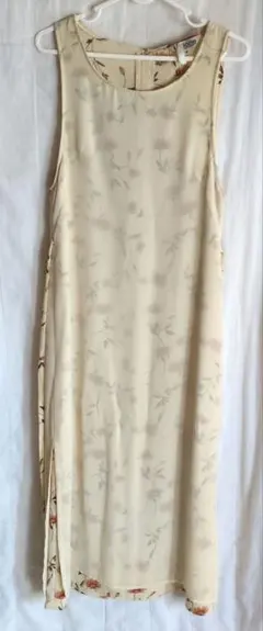 レトロ花柄ノースリーブワンピース2点ツーピース1点アウター2点