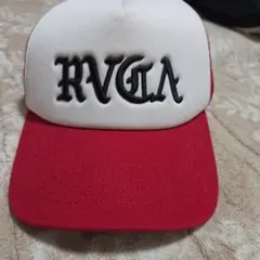 RVCA メッシュキャップ レッド ホワイト
