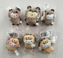 サンリオ　ストラップ　マイメロ　プリン　シナモロール　ライオン　たぬき　動物