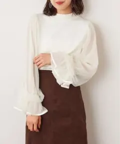 袖チュールニット　nice claupのサムネイル