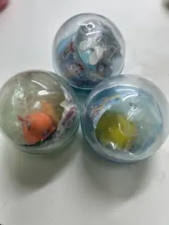 希少　当時物　ポケモンリアルフィギュア　3点セット　カプセルトイ　ガチャガチャ
