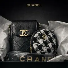 新品未使用品♡CHANEL ノベルティ　キルティング スマホ　ショルダーバッグ