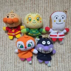 アンパンマン　ふわふわ指人形　５個セット