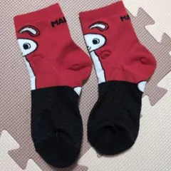 まいぜんシスターズ キッズ靴下 レッド ブラックのサムネイル