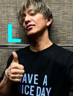 キムタク着 私物 WACKOMARIA HAVE A NICE DAY Tシャツ WACKOMARIA HAVE A NICE DAY T-SHIRT 木村拓哉 - メルカリ