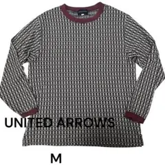 UNITED ARROWS スカル柄 長袖カットソー M 大きめサイズ　ロンT