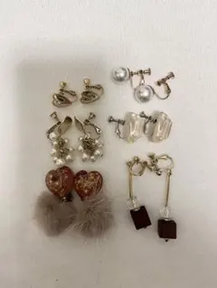 エレガントなイヤリング6点セット