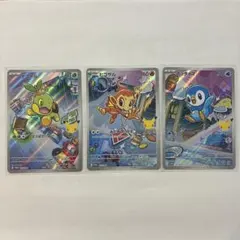 포켓몬 カード ナエトル ヒコザル 팽도리 3枚セット 御三家
