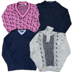 US古着　古着　ニット　セーター　4枚まとめ売り　　　　NT16