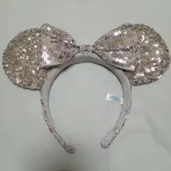 東京ディズニーリゾート ミニー　カチューシャ　スパンコール　シルバー