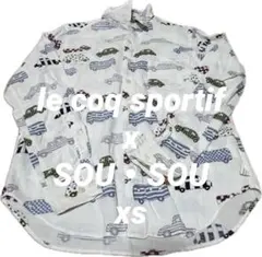 le coq sportif × SOU・SOU コラボ 車柄 長袖シャツのサムネイル