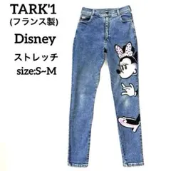 TARK'1 Disney ミニーマウス デニム　フランス製　ストレッチ　Sのサムネイル