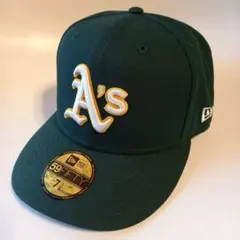 極美品　New Era 59FIFTY アスレチックス キャップ 　男女兼用