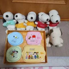スヌーピー お弁当箱セットとぬいぐるみ