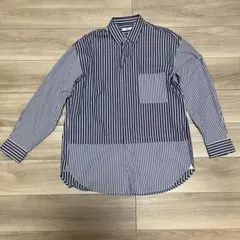 ユニクロ +J スーピマコットンオーバーサイズシャツ 長袖ストライプ