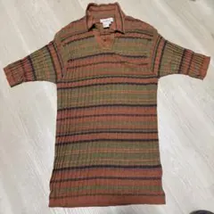 【良品】Ermenegildo Zegna ゼニア　ニット　スキッパーポロシャツのサムネイル
