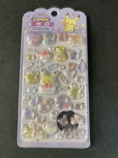 キャンディボンボン ピカチュウ ボンボンドロップシール 韓国 正規品 紫