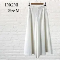 INGNI イング ワイドバンツ スカーチョ アイボリー ウエストゴム M