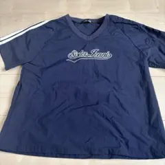 Sister Jenni ネイビー Vネック Tシャツのサムネイル