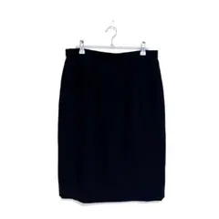 大きめ　膝丈　タイトスカート　LLサイズ　レディース　フォーマル　黒