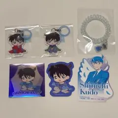 名探偵コナン 工藤新一 めじるしチャーム ちぢませ ステッカー ヘアゴム