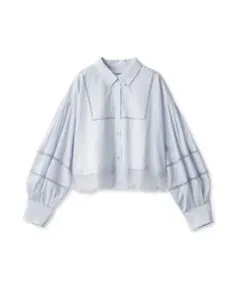 リリーブラウン　LILY BLOWN ブルーシャツ