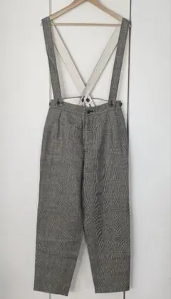 Cygne シーニュ ウエストギャザータックサスペンダーパンツ グレー 1 新品 Cygne シーニュ ウエストギャザータックサスペンダーパンツ