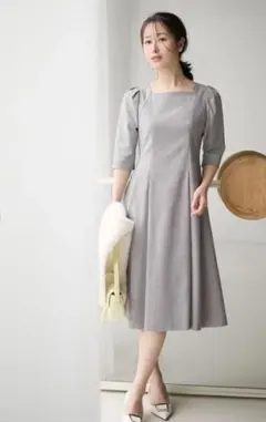 美品✨ CELFORD セルフォード レースラインＷクロスワンピース 36 CELFORD（セルフォード）の「レースラインWクロスワンピース