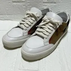 バーバリー BURBERRY メガチェック ローカットスニーカー 38