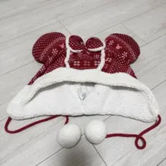 ディズニー　ミニー　ファンキャップ　ノルディック柄