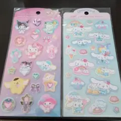 サンリオ ジュエルマシュマロステッカーズ　ジュエルシール ぷくぷく シナモロール