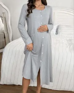 即日発送　パジャマ　ワンピース　マタニティ　シンプル 産前　産後