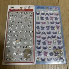 ボンボンドロップシール　ミニ 半分101匹わんちゃん スティッチ 正規品