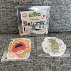 キャラ福 쿠지 セサミストリート G賞 ホログラムステッカーセット